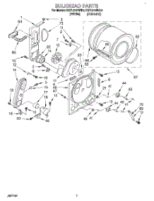 04 - Bulkhead parts for Kitchenaid Dryer KGYL510BAL0 from AppliancePartsPros.com