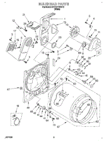 03 - Section parts for Kitchenaid Dryer KEYE777BWH2 from AppliancePartsPros.com