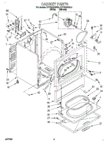 02 - Section parts for Kitchenaid Dryer KEYE670BWH2 from AppliancePartsPros.com