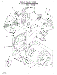 03 - Section parts for Kitchenaid Dryer KEYE670BWH2 from AppliancePartsPros.com
