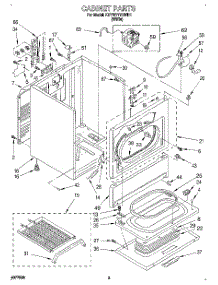 02 - Section parts for Kitchenaid Dryer KEYW777BWH1 from AppliancePartsPros.com