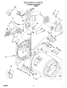 03 - Section parts for Kitchenaid Dryer KEYW777BWH1 from AppliancePartsPros.com