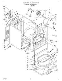 02 - Section parts for Kitchenaid Dryer KEYE665BWH3 from AppliancePartsPros.com