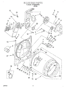 03 - Section parts for Kitchenaid Dryer KEYE665BWH3 from AppliancePartsPros.com