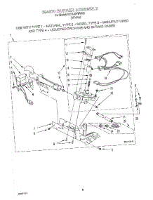 03 - 694670 Burner Assembly parts for Kitchenaid Dryer KGYL507WWH0 from AppliancePartsPros.com