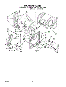 04 - Section parts for Kitchenaid Dryer KGYL405WWH0 from AppliancePartsPros.com