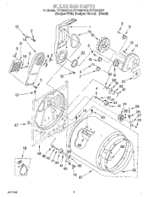 03 - Section parts for Kitchenaid Dryer KEYS850GQ0 from AppliancePartsPros.com