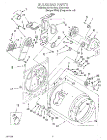 03 - Section parts for Kitchenaid Dryer KEYS777EQ0 from AppliancePartsPros.com