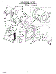 03 - Section parts for Kitchenaid Dryer KEYL510BWH0 from AppliancePartsPros.com