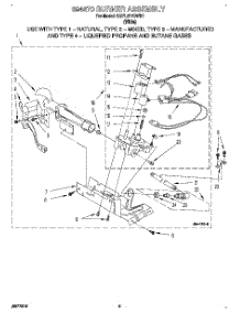 03 - 694670 Burner Assembly parts for Kitchenaid Dryer KGYL517BWH1 from AppliancePartsPros.com