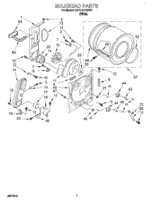 04 - Bulkhead parts for Kitchenaid Dryer KGYL517BWH1 from AppliancePartsPros.com