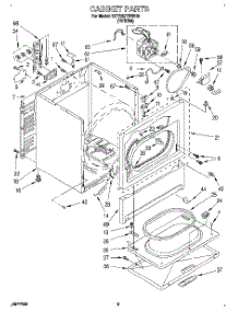 02 - Section parts for Kitchenaid Dryer KEYE677BWH0 from AppliancePartsPros.com