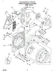 03 - Section parts for Kitchenaid Dryer KEYE770BWH1 from AppliancePartsPros.com