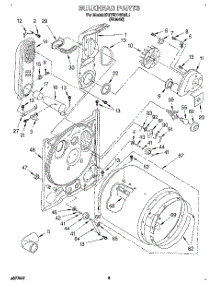 03 - Bulkhead parts for Kitchenaid Dryer KGYW778BAL1 from AppliancePartsPros.com