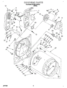 03 - Bulkhead parts for Kitchenaid Dryer KGYW777BWH0 from AppliancePartsPros.com