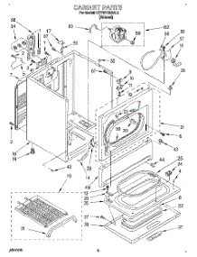 02 - Section parts for Kitchenaid Dryer KEYW778BAL0 from AppliancePartsPros.com
