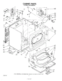 03 - Cabinet parts for Kitchenaid Dryer KGYE800SWH1 from AppliancePartsPros.com