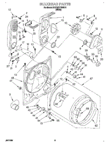 03 - Bulkhead parts for Kitchenaid Dryer KGYW777BWH1 from AppliancePartsPros.com