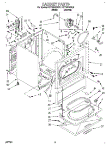 02 - Section parts for Kitchenaid Dryer KEYE670BWH1 from AppliancePartsPros.com