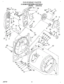 03 - Bulkhead parts for Kitchenaid Dryer KGYE770BWH0 from AppliancePartsPros.com