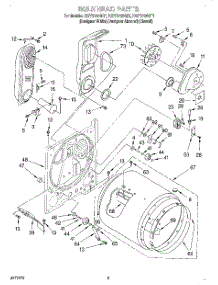 03 - Bulkhead parts for Kitchenaid Dryer KGYS750GQ1 from AppliancePartsPros.com