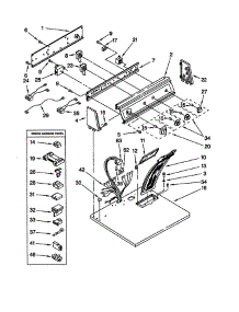 Top And Console parts for Kitchenaid Dryer JG4ST700GQ0 from AppliancePartsPros.com