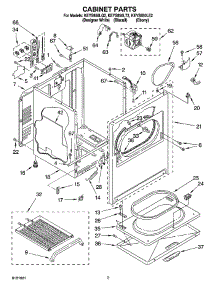 02 - Cabinet Parts parts for Kitchenaid Dryer KEYS850LE2 from AppliancePartsPros.com
