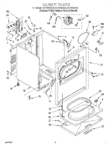 02 - Section parts for Kitchenaid Dryer KEYS750GT0 from AppliancePartsPros.com