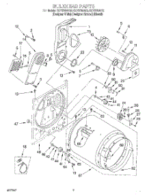 03 - Section parts for Kitchenaid Dryer KEYS750GT0 from AppliancePartsPros.com