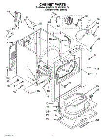 02 - Cabinet Parts parts for Kitchenaid Dryer KGYS750LQ2 from AppliancePartsPros.com