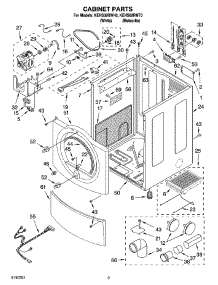 02 - Cabinet Parts parts for Kitchenaid Dryer KEHS02RMT0 from AppliancePartsPros.com