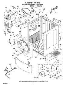 02 - Cabinet Parts parts for Kitchenaid Dryer KGHS01PMT2 from AppliancePartsPros.com
