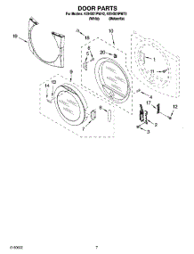 04 - Door Parts, Optional Parts (Not Included) parts for Kitchenaid Dryer KEHS01PWH2 from AppliancePartsPros.com