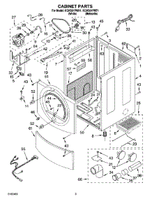 02 - Cabinet Parts parts for Kitchenaid Dryer KGHS01PMT1 from AppliancePartsPros.com