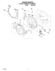 04 - Door Parts, Optional Parts (Not Included) parts for Kitchenaid Dryer KEHS02RWH0 from AppliancePartsPros.com