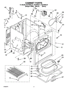 02 - Cabinet Parts parts for Kitchenaid Dryer KGYS850LT1 from AppliancePartsPros.com