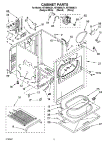 02 - Cabinet Parts parts for Kitchenaid Dryer KEYS850LQ1 from AppliancePartsPros.com