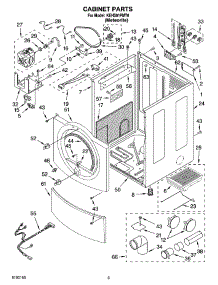 02 - Cabinet Parts parts for Kitchenaid Dryer KEHS01PMT0 from AppliancePartsPros.com