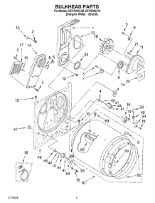 03 - Section parts for Kitchenaid Dryer KEYS700LT0 from AppliancePartsPros.com