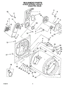 03 - Bulkhead Parts parts for Kitchenaid Dryer KEYS700LT1 from AppliancePartsPros.com