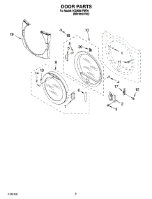 05 - Door Parts parts for Kitchenaid Dryer KGHS01PMT0 from AppliancePartsPros.com