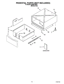 06 - Pedestal Parts (Not Included) parts for Kitchenaid Dryer KGHS01PMT0 from AppliancePartsPros.com