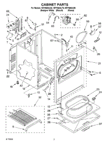 02 - Section parts for Kitchenaid Dryer KEYS850LE0 from AppliancePartsPros.com