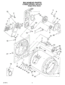 03 - Section parts for Kitchenaid Dryer KEYS750JQ1 from AppliancePartsPros.com