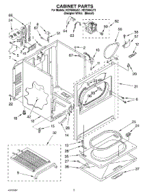 02 - Section parts for Kitchenaid Dryer KEYS850JQ1 from AppliancePartsPros.com