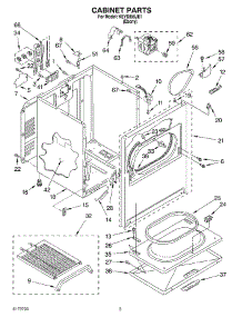 02 - Section parts for Kitchenaid Dryer KEYS855JE1 from AppliancePartsPros.com