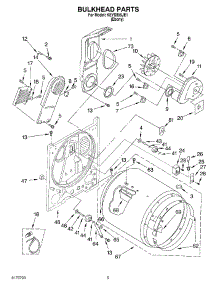 03 - Section parts for Kitchenaid Dryer KEYS855JE1 from AppliancePartsPros.com