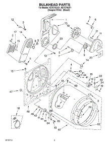 03 - Section parts for Kitchenaid Dryer KEYS700JT1 from AppliancePartsPros.com