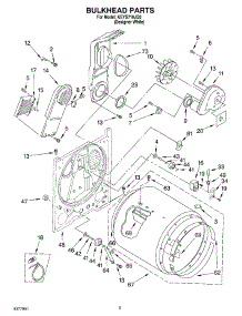 03 - Section parts for Kitchenaid Dryer KEYS710JQ0 from AppliancePartsPros.com