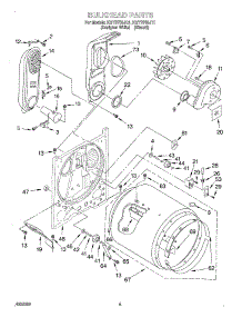 03 - Bulkhead parts for Kitchenaid Dryer KGYS700JT1 from AppliancePartsPros.com